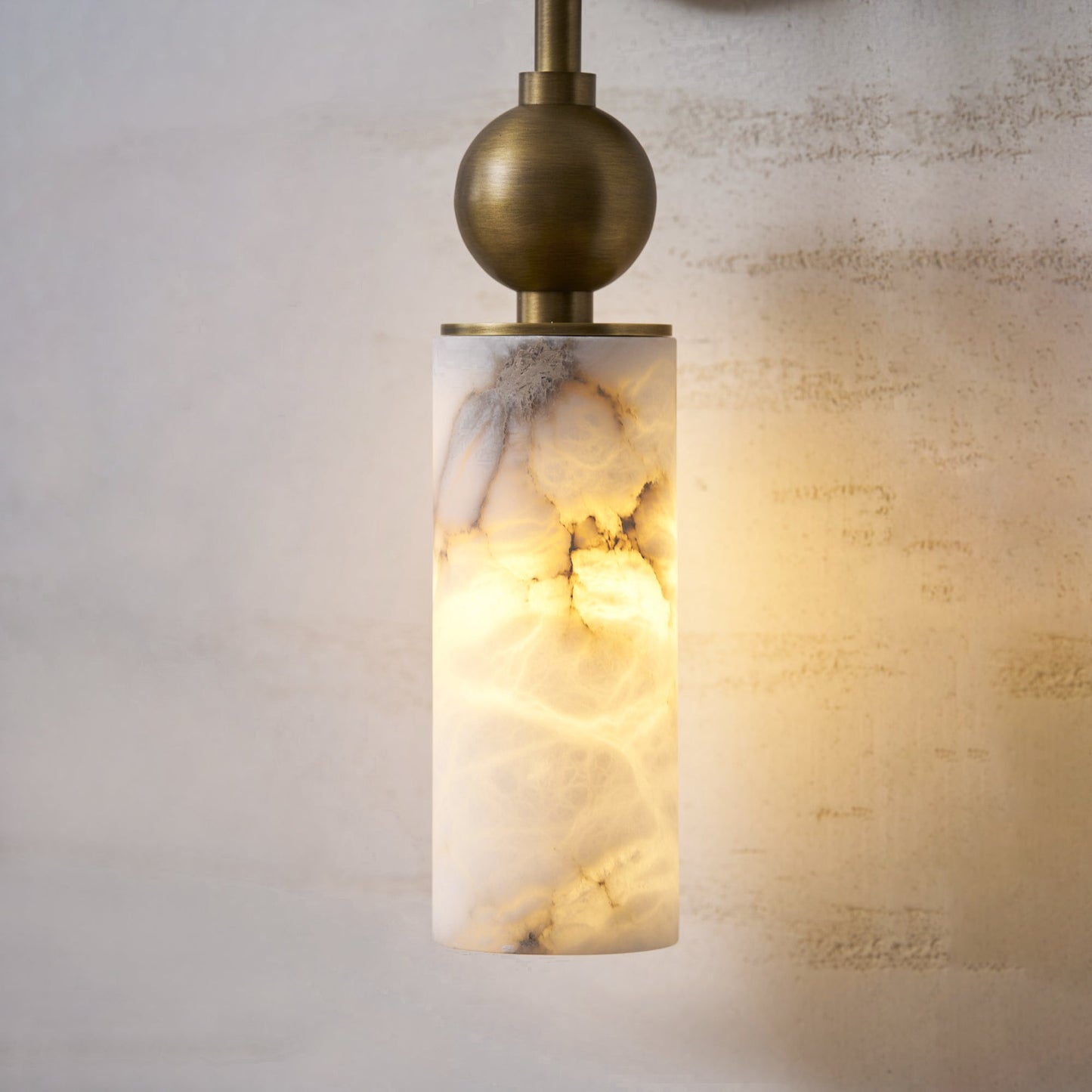 Vintage Wandlamp met Vogel in Messing en Alabaster – Design Wandlamp voor Slaapkamer, Hal en Woonkamer met E14 Fitting