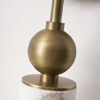 Vintage Wandlamp met Vogel in Messing en Alabaster – Design Wandlamp voor Slaapkamer, Hal en Woonkamer met E14 Fitting