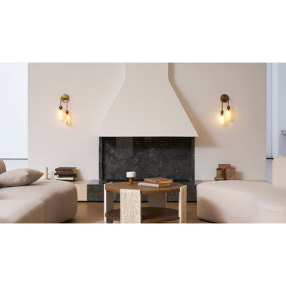 Vintage Wandlamp met Vogel in Messing en Alabaster – Design Wandlamp voor Slaapkamer, Hal en Woonkamer met E14 Fitting