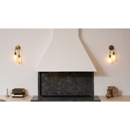 Vintage Wandlamp met Vogel in Messing en Alabaster – Design Wandlamp voor Slaapkamer, Hal en Woonkamer met E14 Fitting