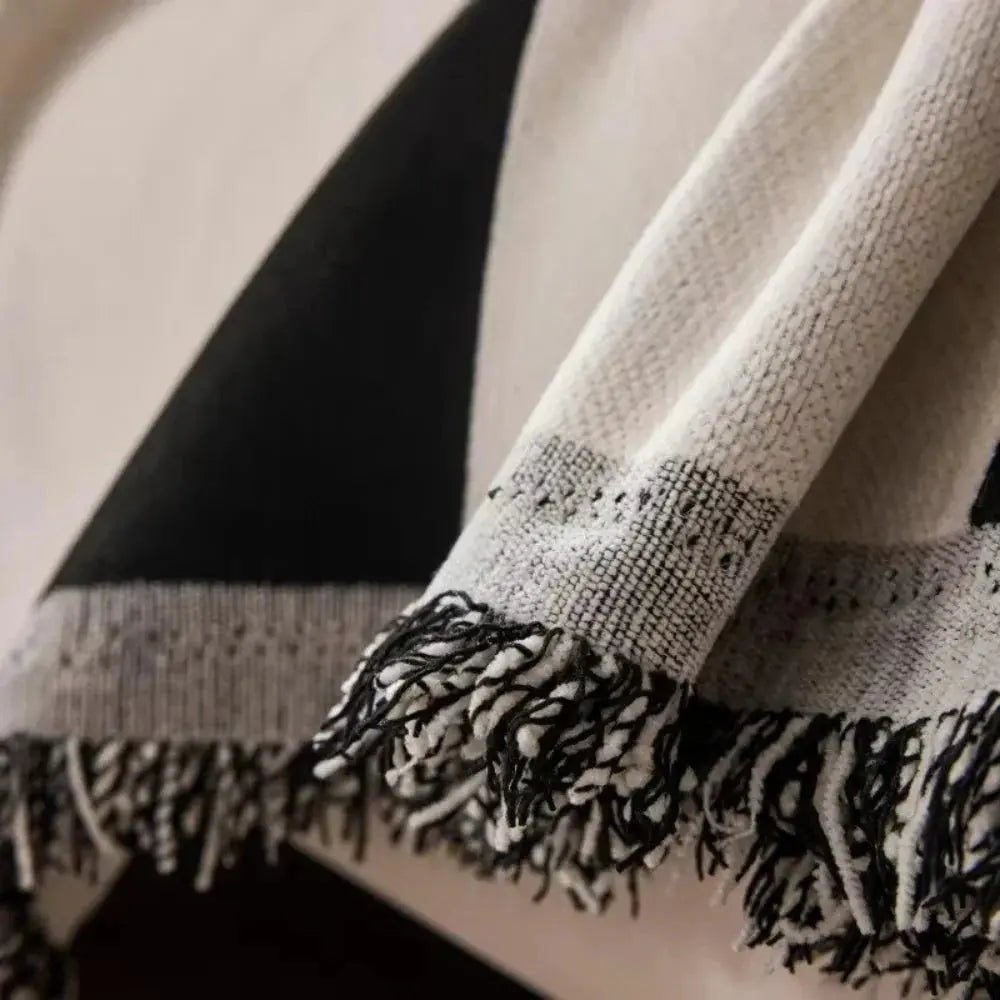 Zachte Chenille Plaid Bankdeken – Geruit Patroon – Lichtgewicht Deken voor Sofa en Slaapkamer