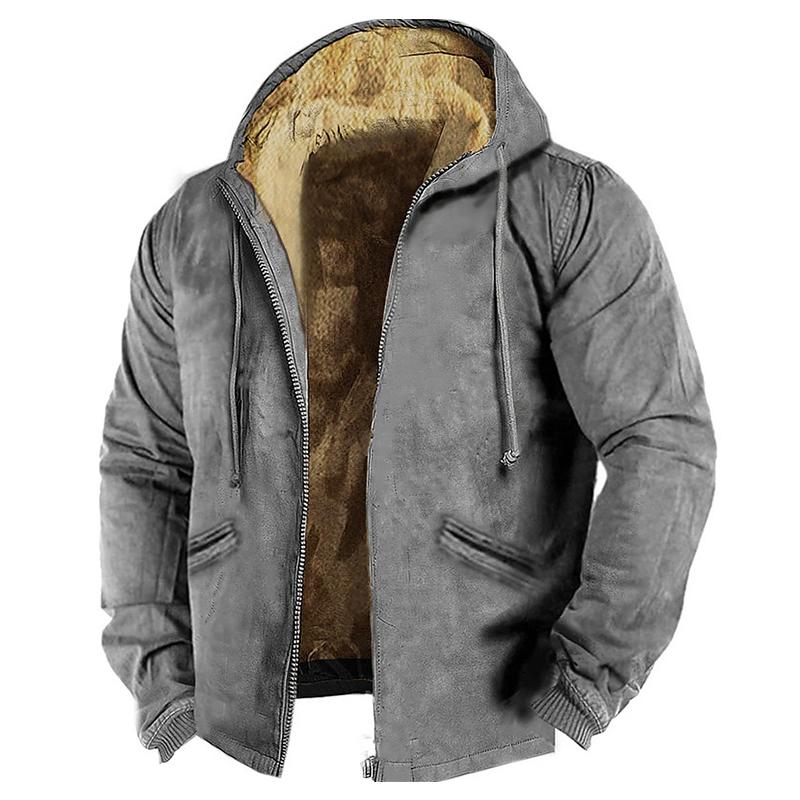Heren Winterjas met Sherpa Voering Warm en Comfortabel