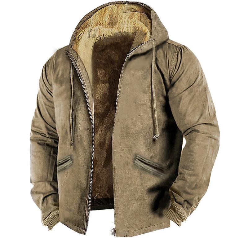 Heren Winterjas met Sherpa Voering Warm en Comfortabel