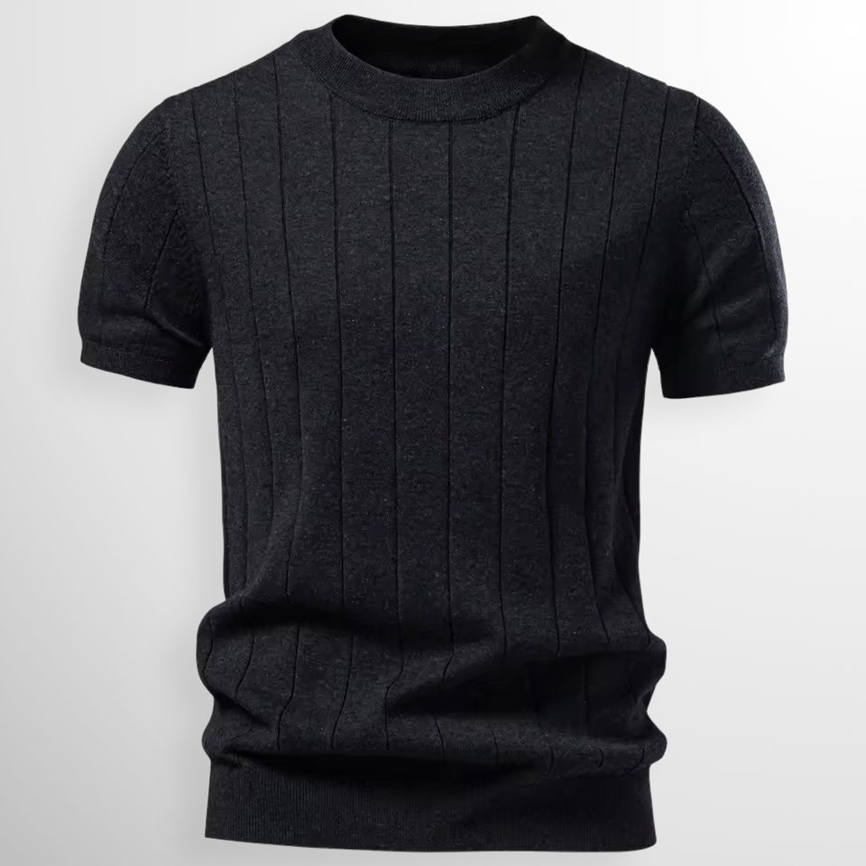 Heren T-shirt Geribd Comfortabele Pasvorm