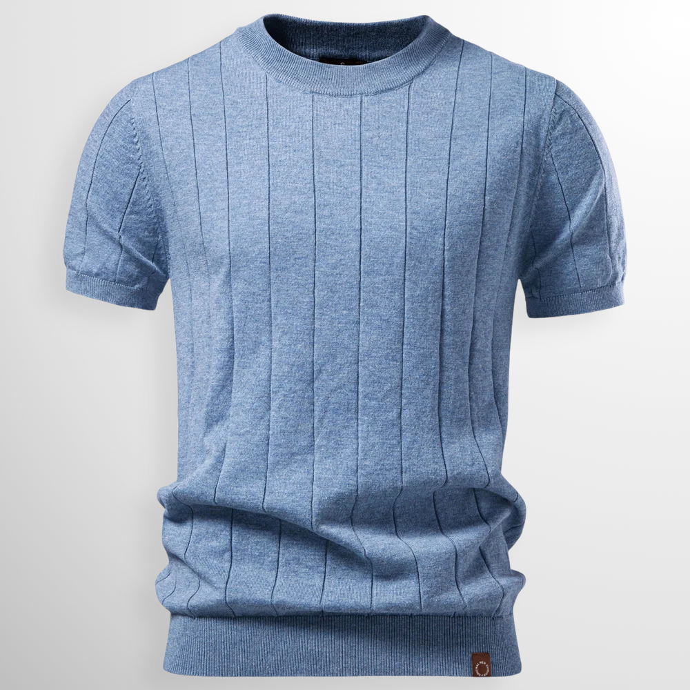 Heren T-shirt Geribd Comfortabele Pasvorm - StudioMarella