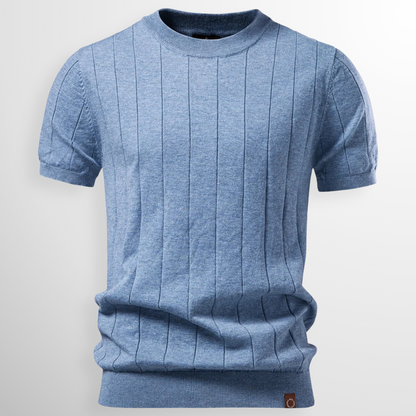 Heren T-shirt Geribd Comfortabele Pasvorm - StudioMarella