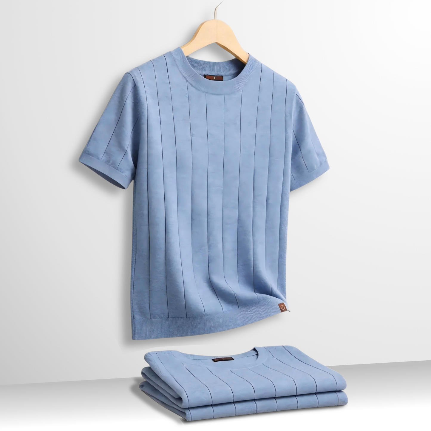 Heren T-shirt Geribd Comfortabele Pasvorm