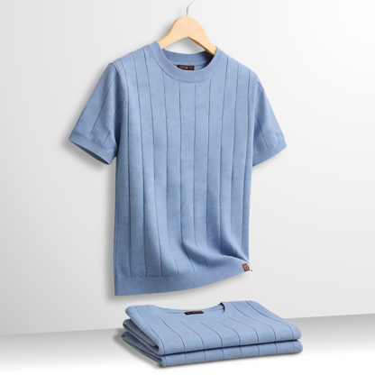Heren T-shirt Geribd Comfortabele Pasvorm