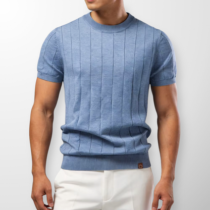 Heren T-shirt Geribd Comfortabele Pasvorm