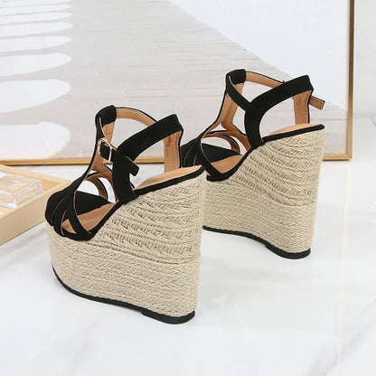 Zomer Sandalen Wedges Met Hoge Hak