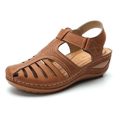 Lederen Orthopedische Sandalen met Verstelbare Teenbescherming voor Optimale Voetondersteuning en Verbeterde Houding