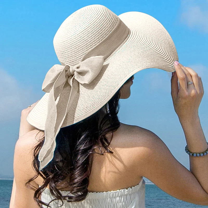 Vrouwen Panama Hoed met Bloem Elegante Zomerhoed - StudioMarella