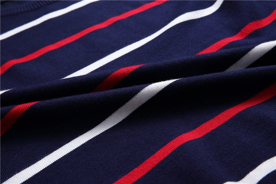 Herense Trui Gestreept O-Hals Casual Kleding