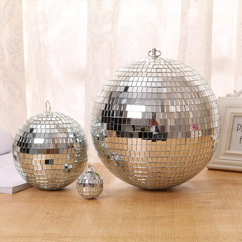 Grote Roterende Spiegel Disco Bal Met Motor Optie Voor Feest, DJ En Podiumverlichting 10–30CM