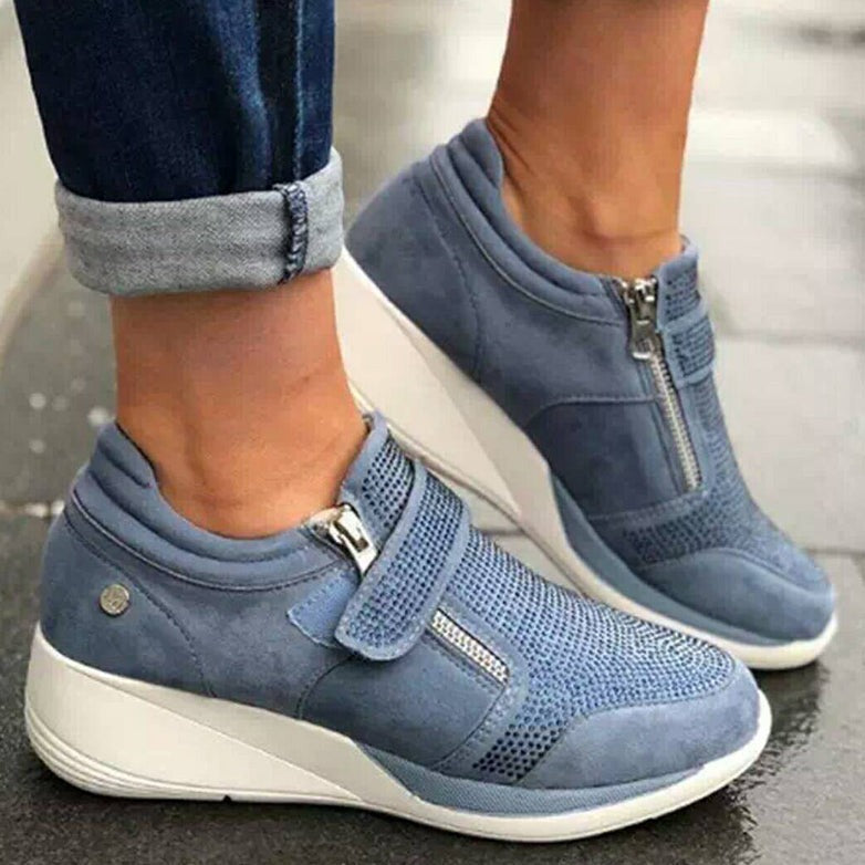 Vrouwensneaker Comfortabel Met Hak