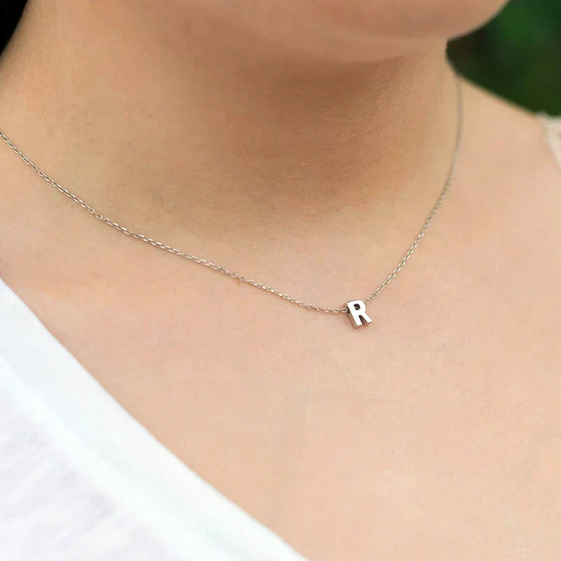Minimalistische Initiaal Ketting met Letter Hanger RVS Verstelbaar Goud Zilver Dames Sieraad Elegante Ketting