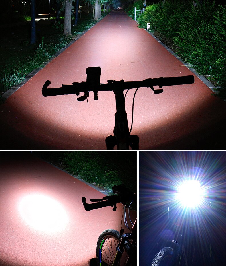 Fietslamp Telefoonhouder Powerbank 4000mAh 400 Lumen Met Claxon