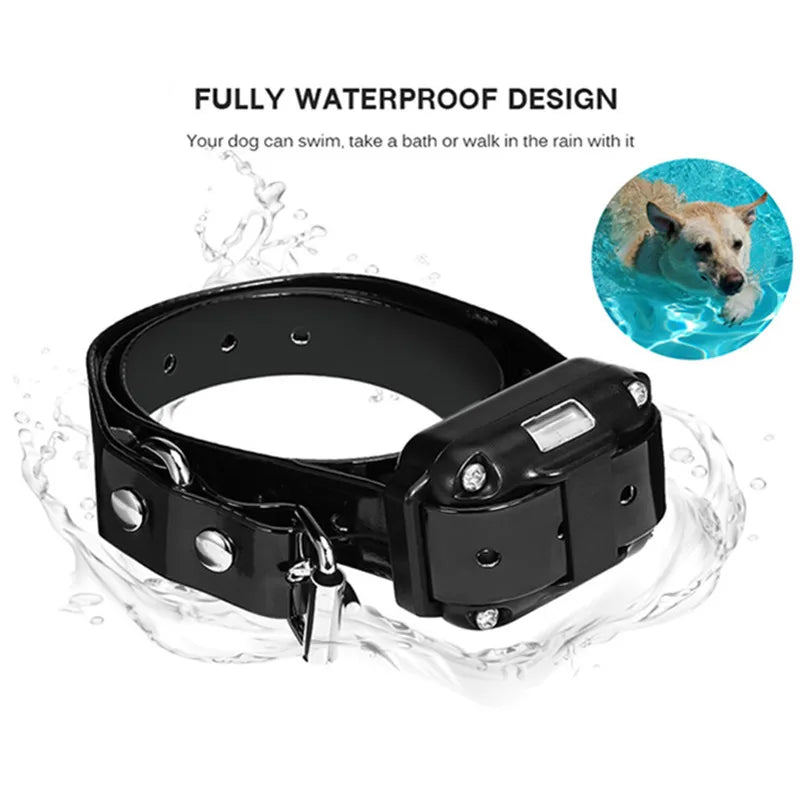 Hondentraining Afstandsbediening Halsband met Trillen en Geluid 800m Bereik Oplaadbaar Waterdicht