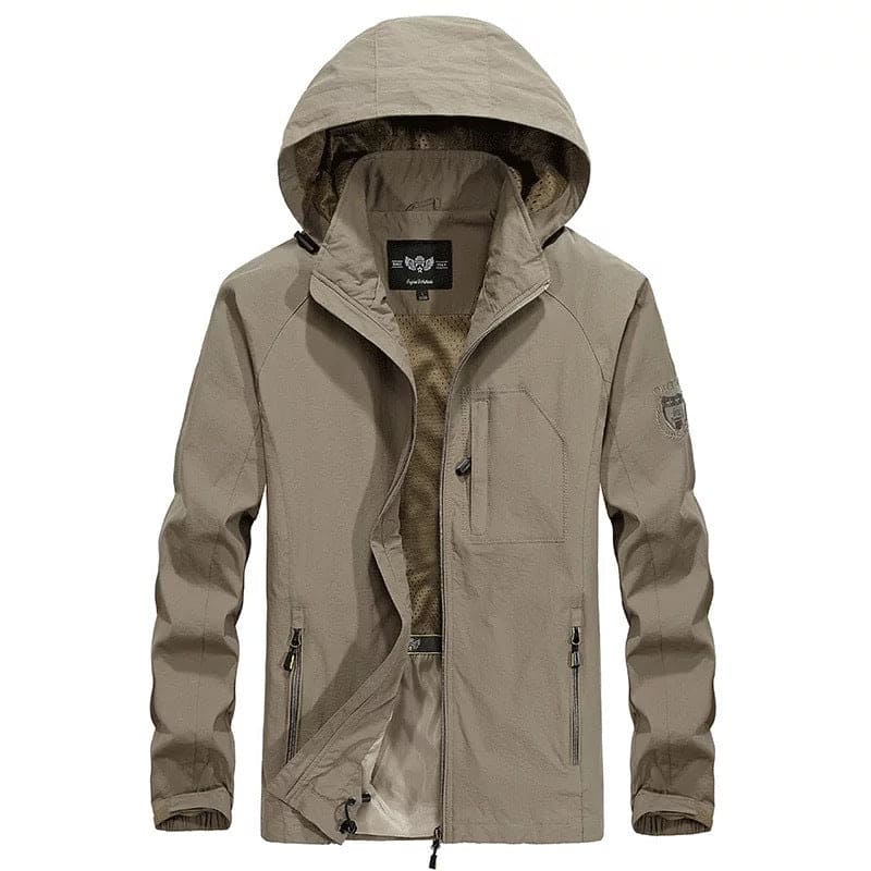 Herenjas Waterdicht met Capuchon Casual Stijl