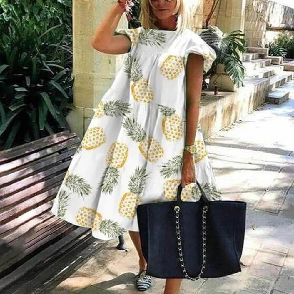 Vrouwen Zomerjurk Losse Vintage Stijl Jurk - StudioMarella