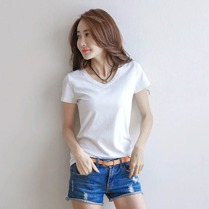 Vrouwen T-shirt Katoen Zomer Chic