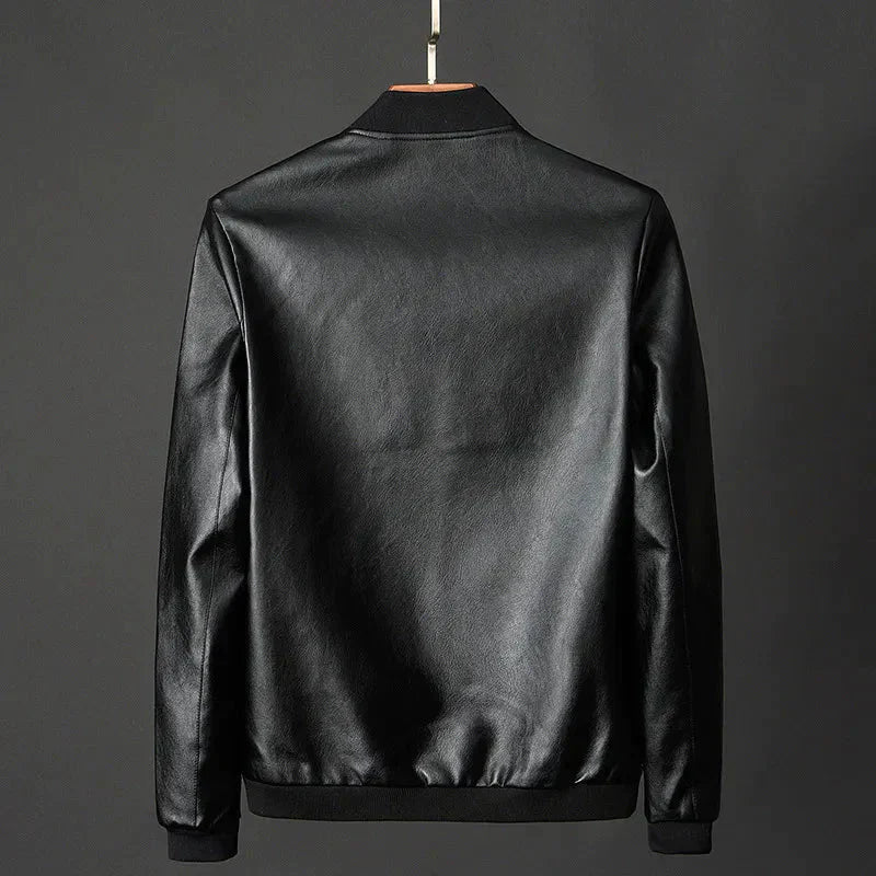Leren Motorjack Klassiek Design Man