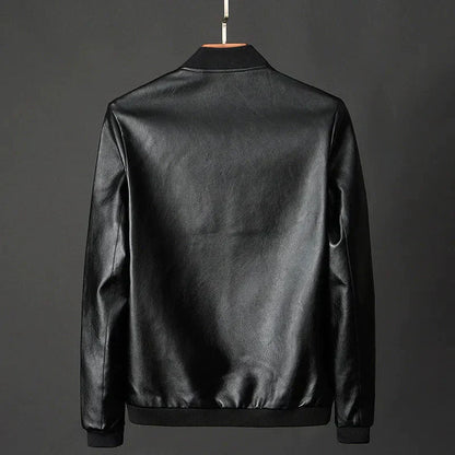 Leren Motorjack Klassiek Design Man