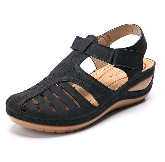 Lederen Orthopedische Sandalen met Verstelbare Teenbescherming voor Optimale Voetondersteuning en Verbeterde Houding