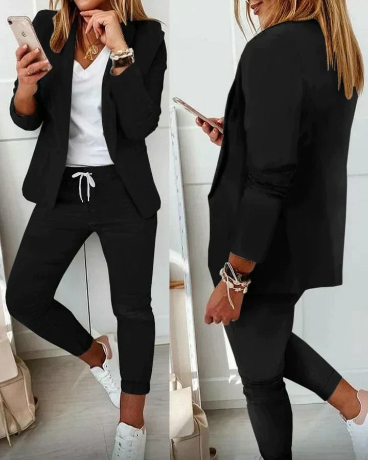 Damespak Set Tweedelig Casual Stijl