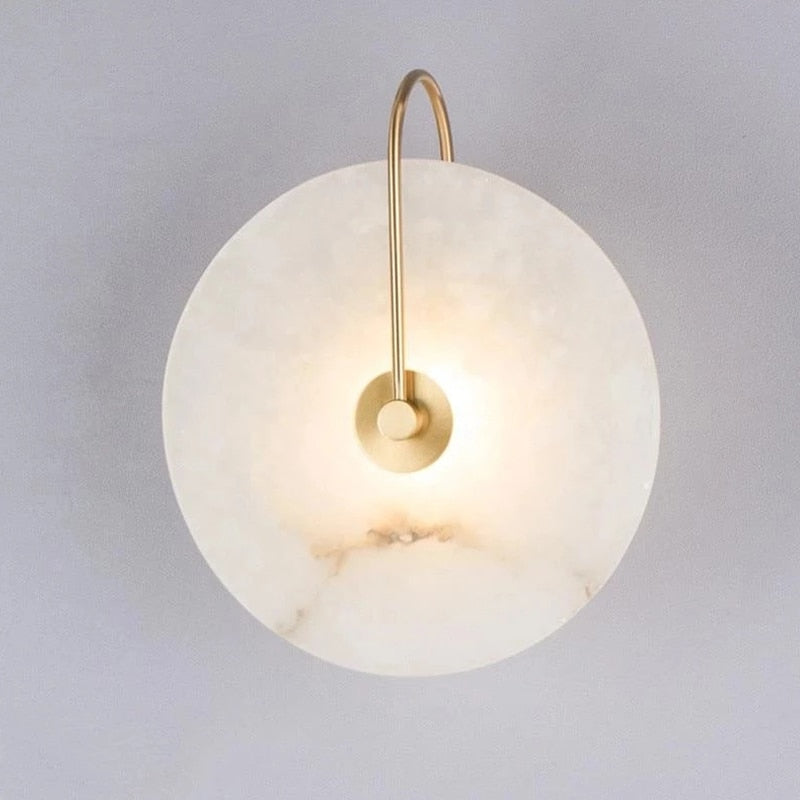 Moderne Marmeren Wandlamp met LED-verlichting – Stijlvolle Binnenverlichting voor Hal & Woonkamer
