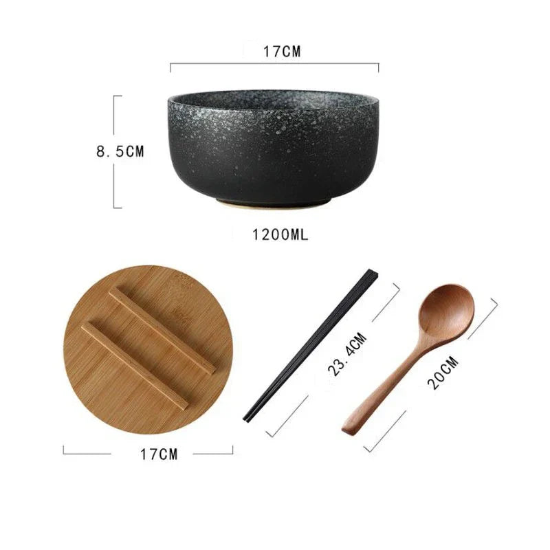 Keramische Soepkommen Set 4-delig Modern Design
