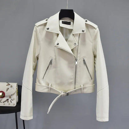 Dames Jasje Synthetisch Leer Veganistisch Jacket