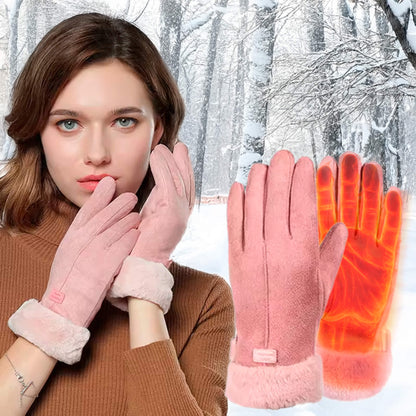 Verwarmde Handschoenen voor Dames — Thermische Waterafstotende Winterhandschoenen met Touchscreen — Oplaadbaar USB Design