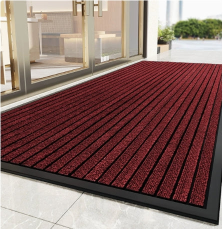 Antislip Deurmat Gestreept Design Vuilvangend Voor Drukke Entrees Hal Waterbestendig Duurzaam Vloerkleed