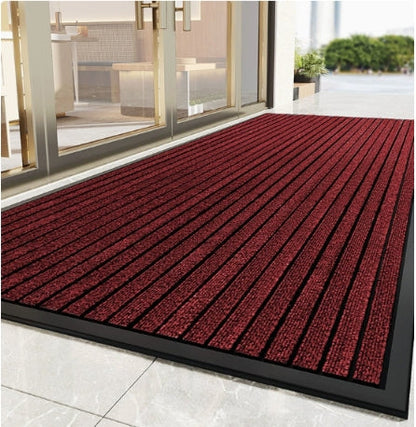 Antislip Deurmat Gestreept Design Vuilvangend Voor Drukke Entrees Hal Waterbestendig Duurzaam Vloerkleed