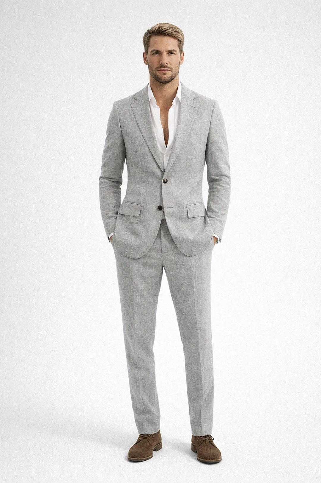 Hector Heren Slim Fit Pak | Elegant Trouwpak Man, Luxe Materialen 1
