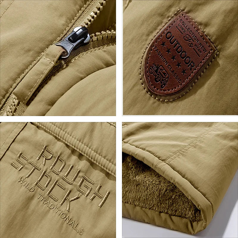 Heren Winterjas Waterdicht Gevoerd Warme Parka