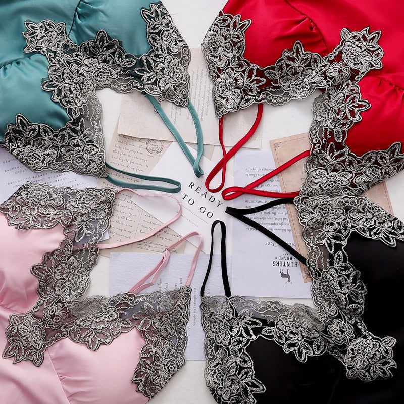 Vrouwelijke Pyjama Set Zachte Zijde Luxe Comfortabel - StudioMarella