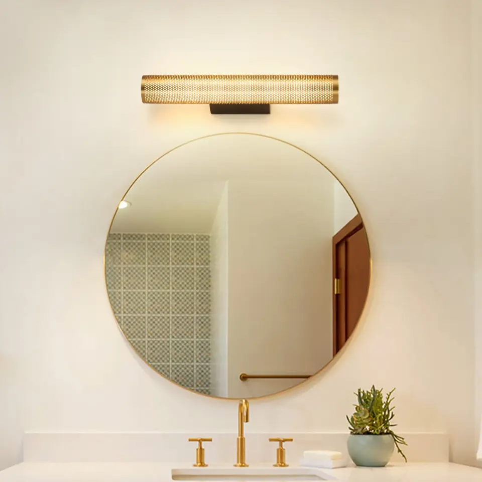 Bara Luxe Wandlamp – Gouden Wandverlichting met Elegante Afwerking voor Badkamer & Slaapkamer