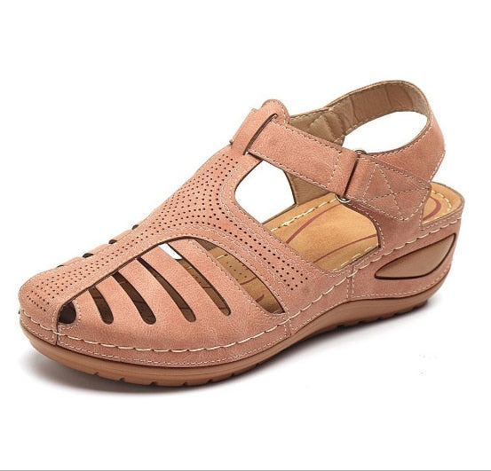 Lederen Orthopedische Sandalen met Verstelbare Teenbescherming voor Optimale Voetondersteuning en Verbeterde Houding
