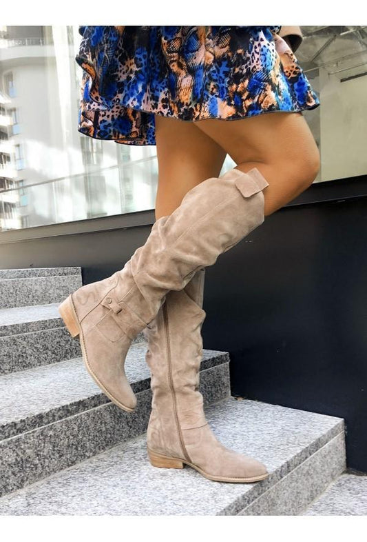 Dames Suède Laarzen Elegant Warm - StudioMarella