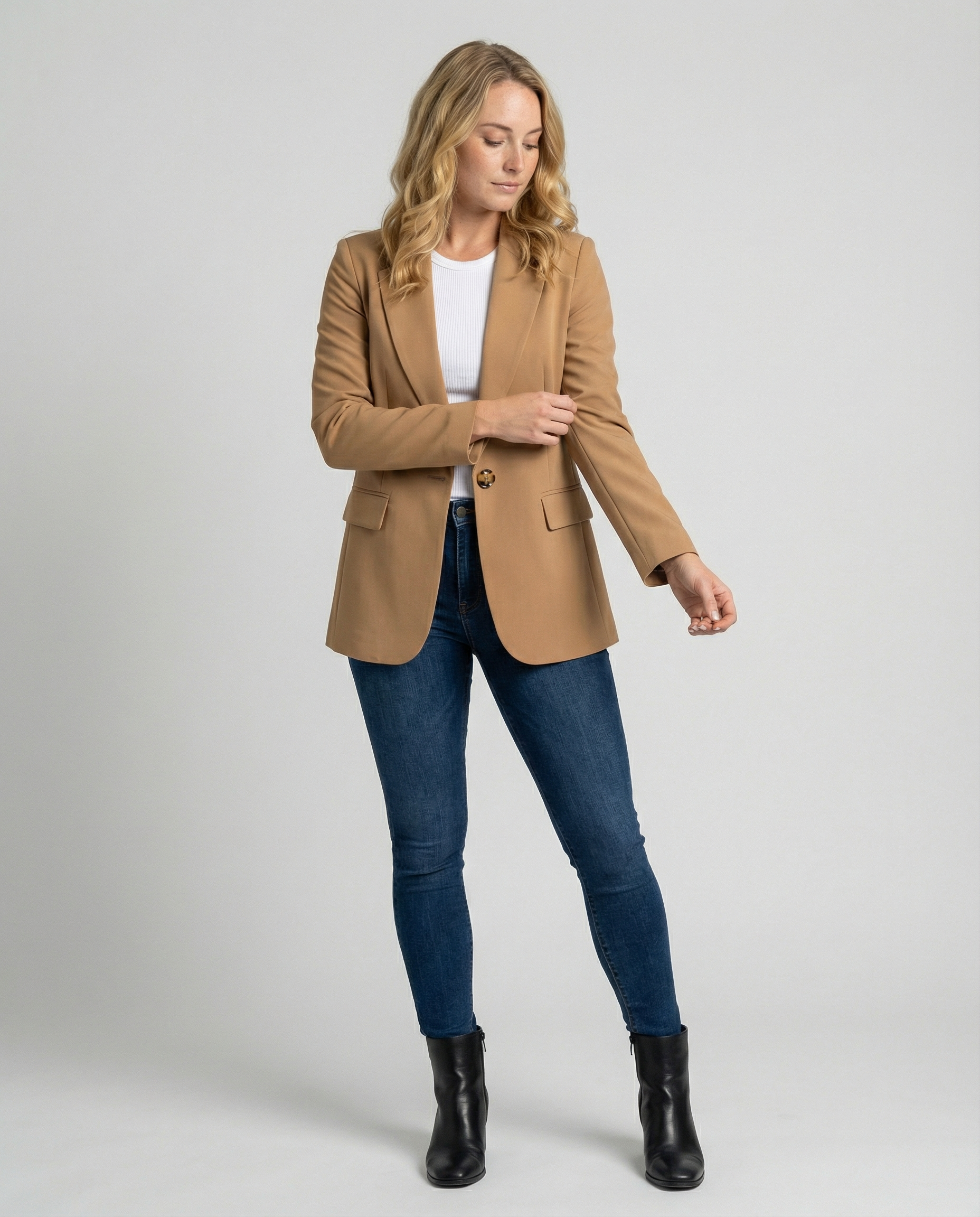 Dames Blazer Elegante Zwart Klassiek Model - StudioMarella