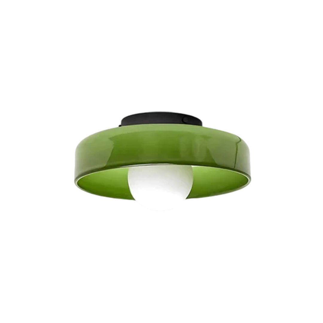 Mulon Plafondlamp en Wandlamp Glas G9 Amber Woonkamer Slaapkamer Design Verlichting Modern Rond
