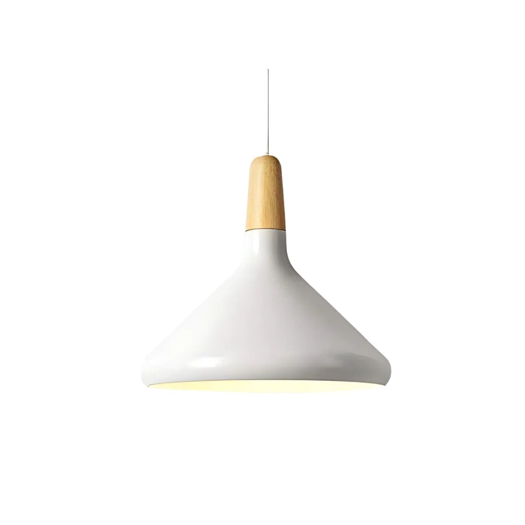 Hanglamp Scandinavisch Aluminium Hout Wit E27 Eettafel Woonkamer Minimalistisch Design Verlichting Keukeneiland
