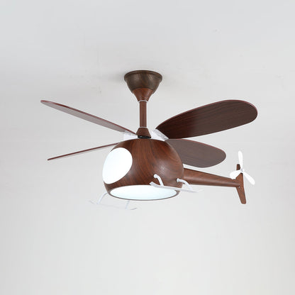 Moderne Plafondventilator met Verlichting Aviara Breeze – Ø70×H30 cm – 6 Snelheden – LED 35W – Walnoot & Houtkleur – Afstandsbediening – Kinderkamer & Woonkamer