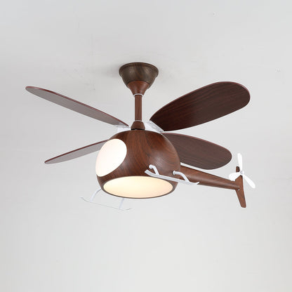 Moderne Plafondventilator met Verlichting Aviara Breeze – Ø70×H30 cm – 6 Snelheden – LED 35W – Walnoot & Houtkleur – Afstandsbediening – Kinderkamer & Woonkamer