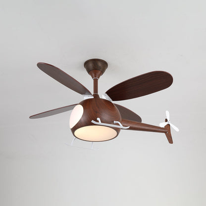 Moderne Plafondventilator met Verlichting Aviara Breeze – Ø70×H30 cm – 6 Snelheden – LED 35W – Walnoot & Houtkleur – Afstandsbediening – Kinderkamer & Woonkamer