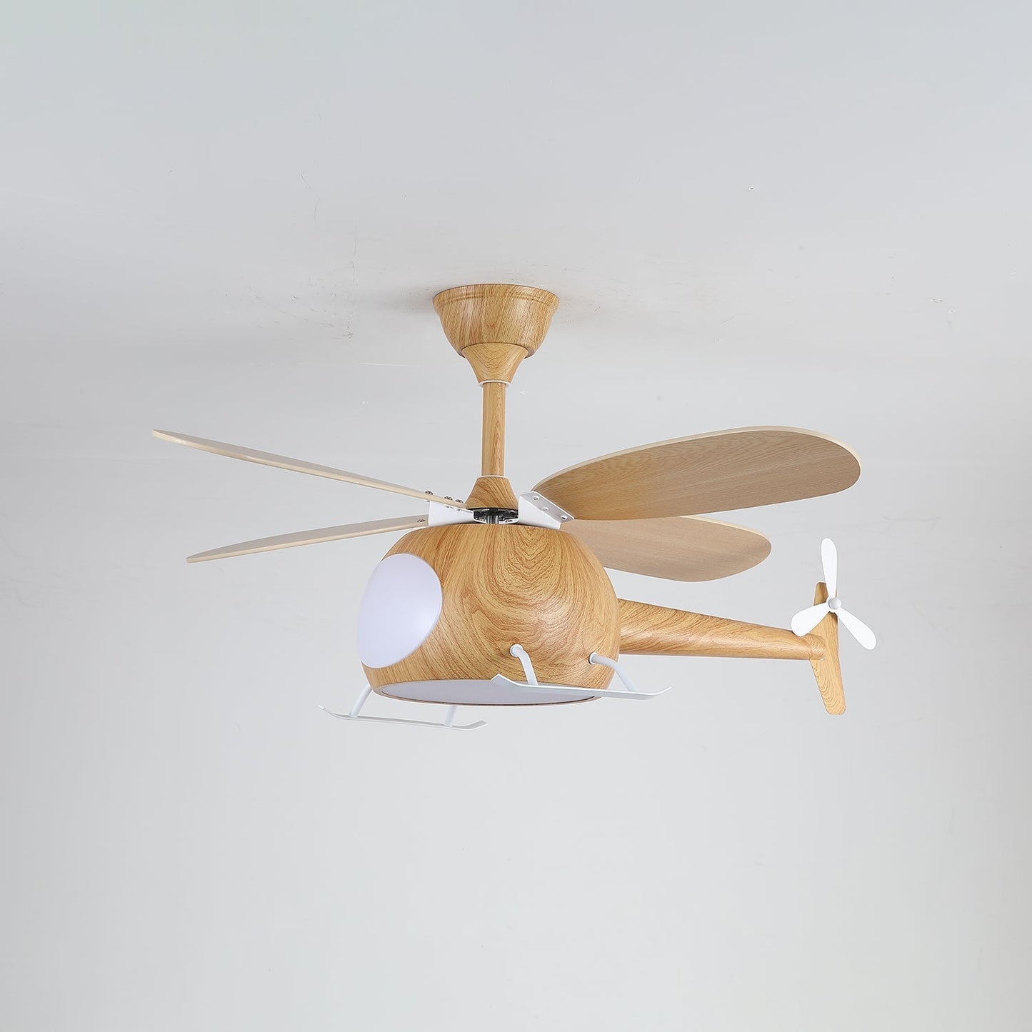 Moderne Plafondventilator met Verlichting Aviara Breeze – Ø70×H30 cm – 6 Snelheden – LED 35W – Walnoot & Houtkleur – Afstandsbediening – Kinderkamer & Woonkamer