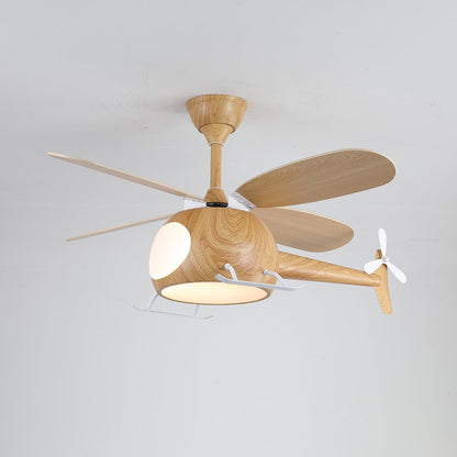 Moderne Plafondventilator met Verlichting Aviara Breeze – Ø70×H30 cm – 6 Snelheden – LED 35W – Walnoot & Houtkleur – Afstandsbediening – Kinderkamer & Woonkamer