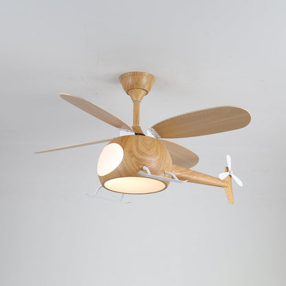 Moderne Plafondventilator met Verlichting Aviara Breeze – Ø70×H30 cm – 6 Snelheden – LED 35W – Walnoot & Houtkleur – Afstandsbediening – Kinderkamer & Woonkamer